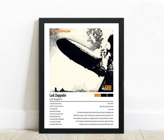 Led Zeppelin | Led Zeppelin | Custom Album Cover Poster Print