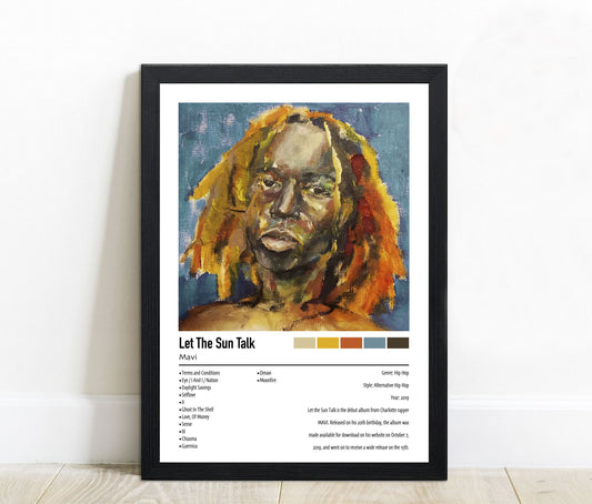 Mavi | Let The Sun Talk | Custom Album Cover Poster Print