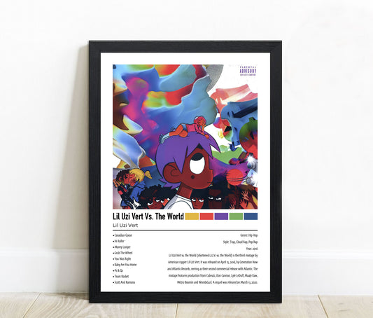 Lil Uzi Vert | Lil Uzi Vert Vs. The World | Custom Album Cover Poster Print