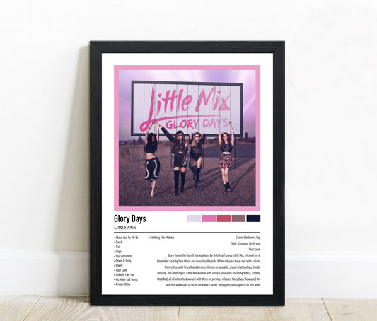 Little Mix | Glory Days | Custom Album Cover Poster Print