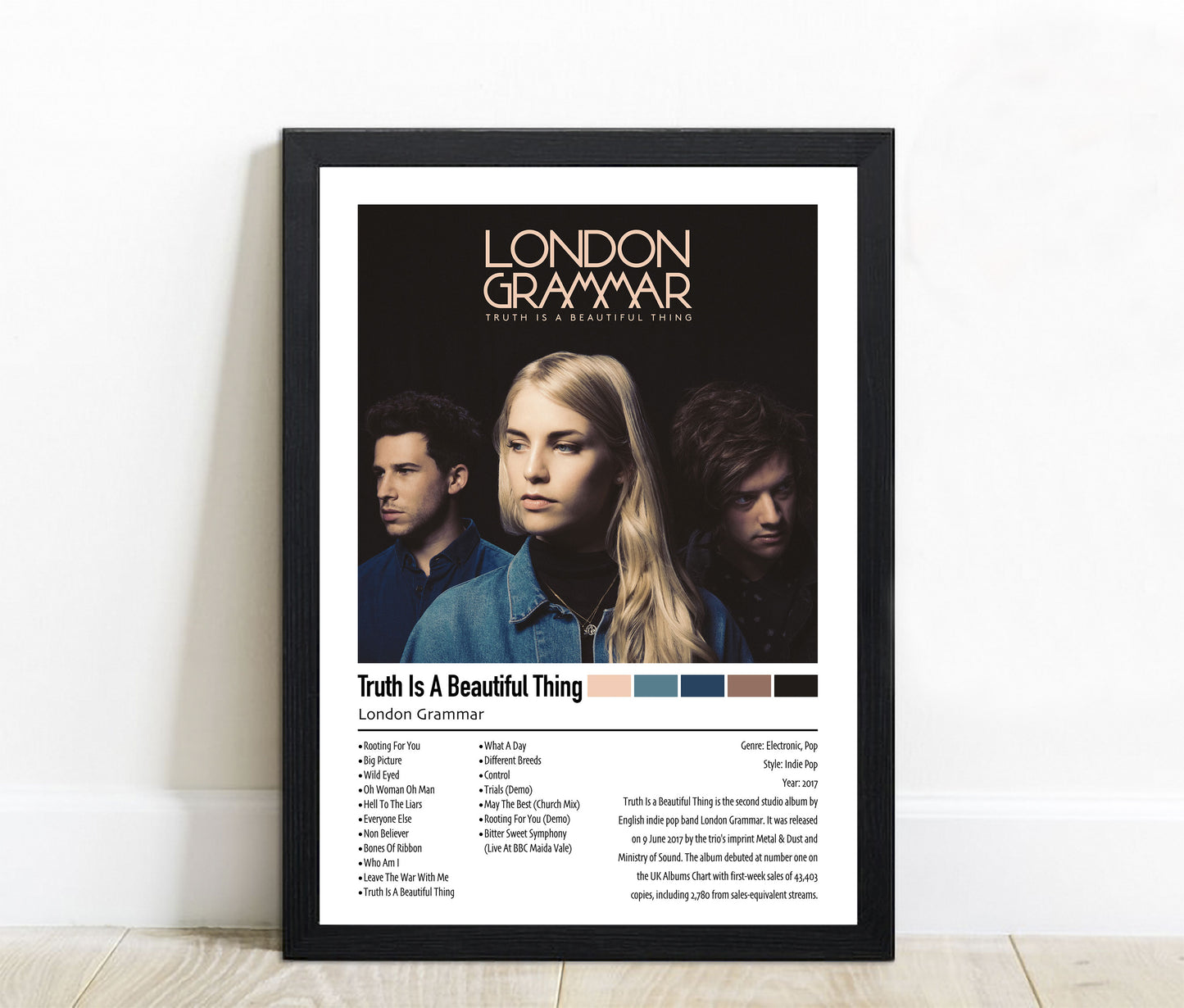 London Grammar | Truth Is A Beautiful Thing | Custom Album Cover Poster Print
