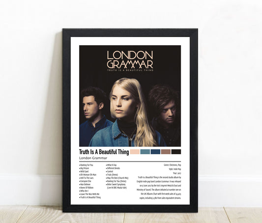 London Grammar | Truth Is A Beautiful Thing | Custom Album Cover Poster Print