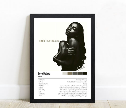 Sade | Love Deluxe | Custom Album Cover Poster Print