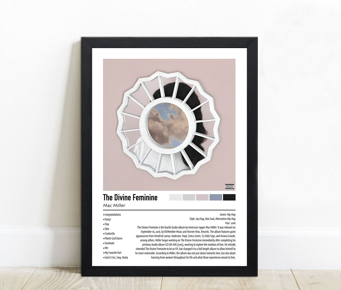 Mac Miller | The Divine Feminine | Custom Album Cover Poster Print