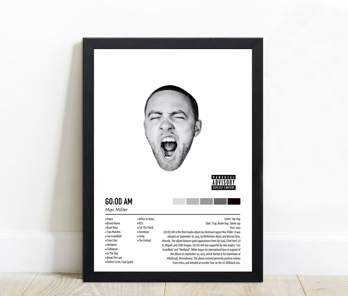 Mac Miller | GO:OD AM | Custom Album Cover Poster Print