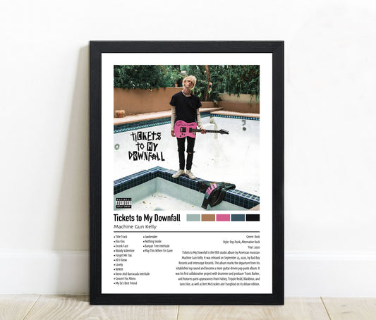 Machine Gun Kelly | Tickets to My Downfall | Custom Album Cover Poster Print