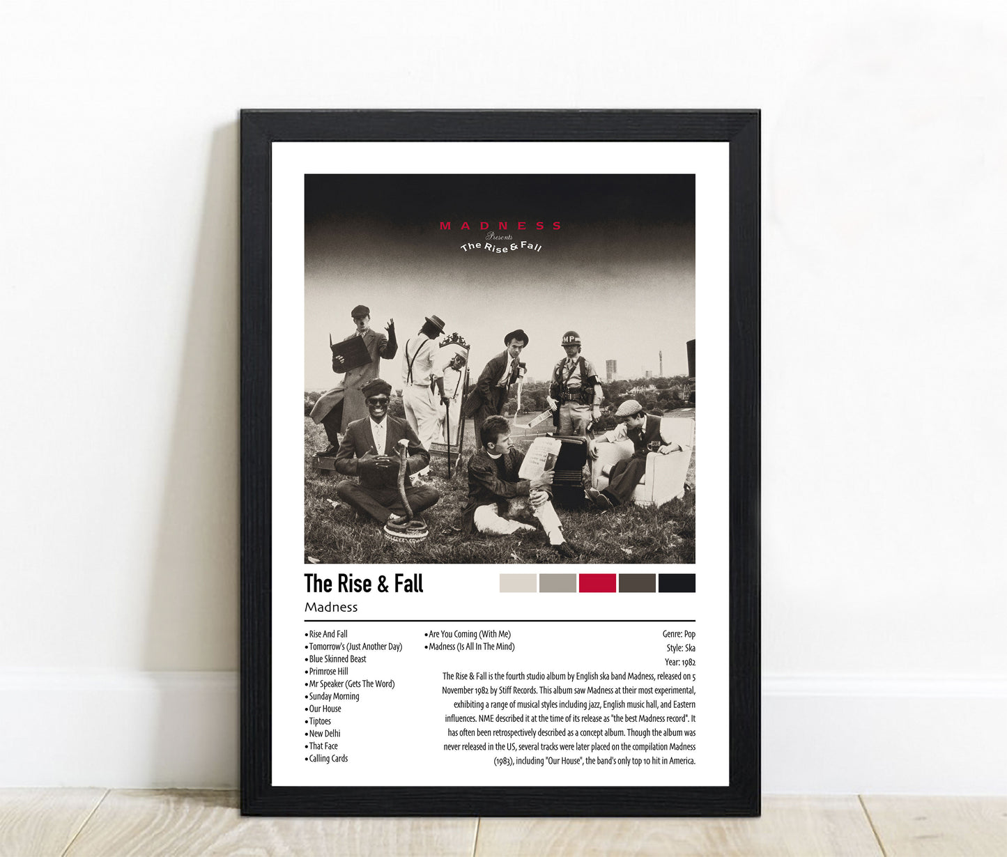 Madness | The Rise & Fall | Custom Album Cover Poster Print