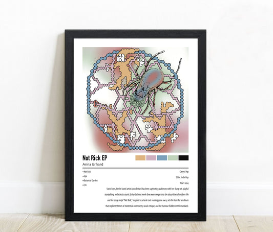 Anna Erhard | Not Rick EP | Custom Album Cover Poster Print