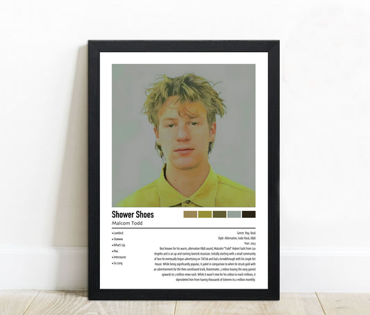 Malcom Todd | Shower Shoes | Custom Album Cover Poster Print