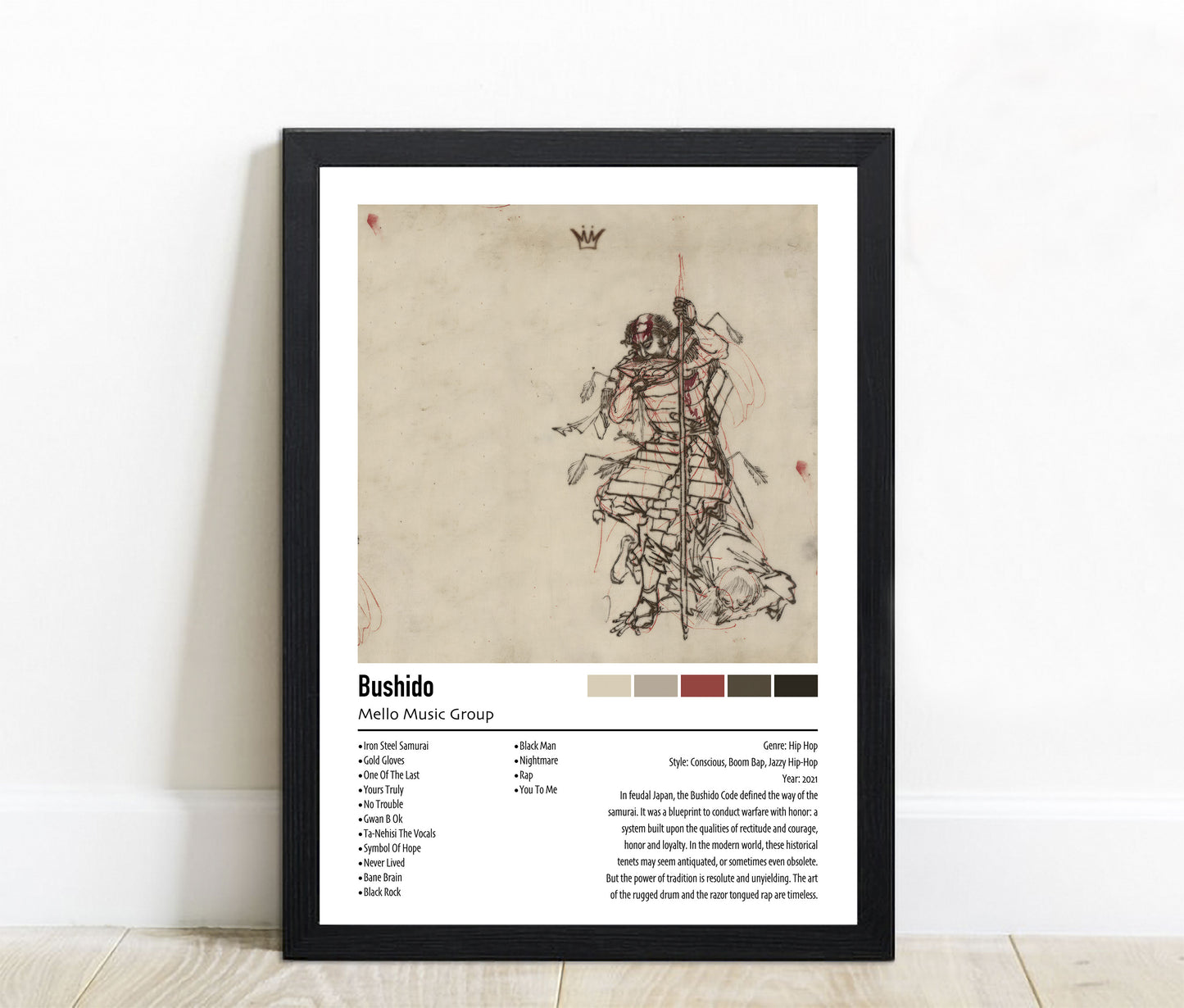 Bushido | Mello Music Group | Custom Album Cover Poster Print