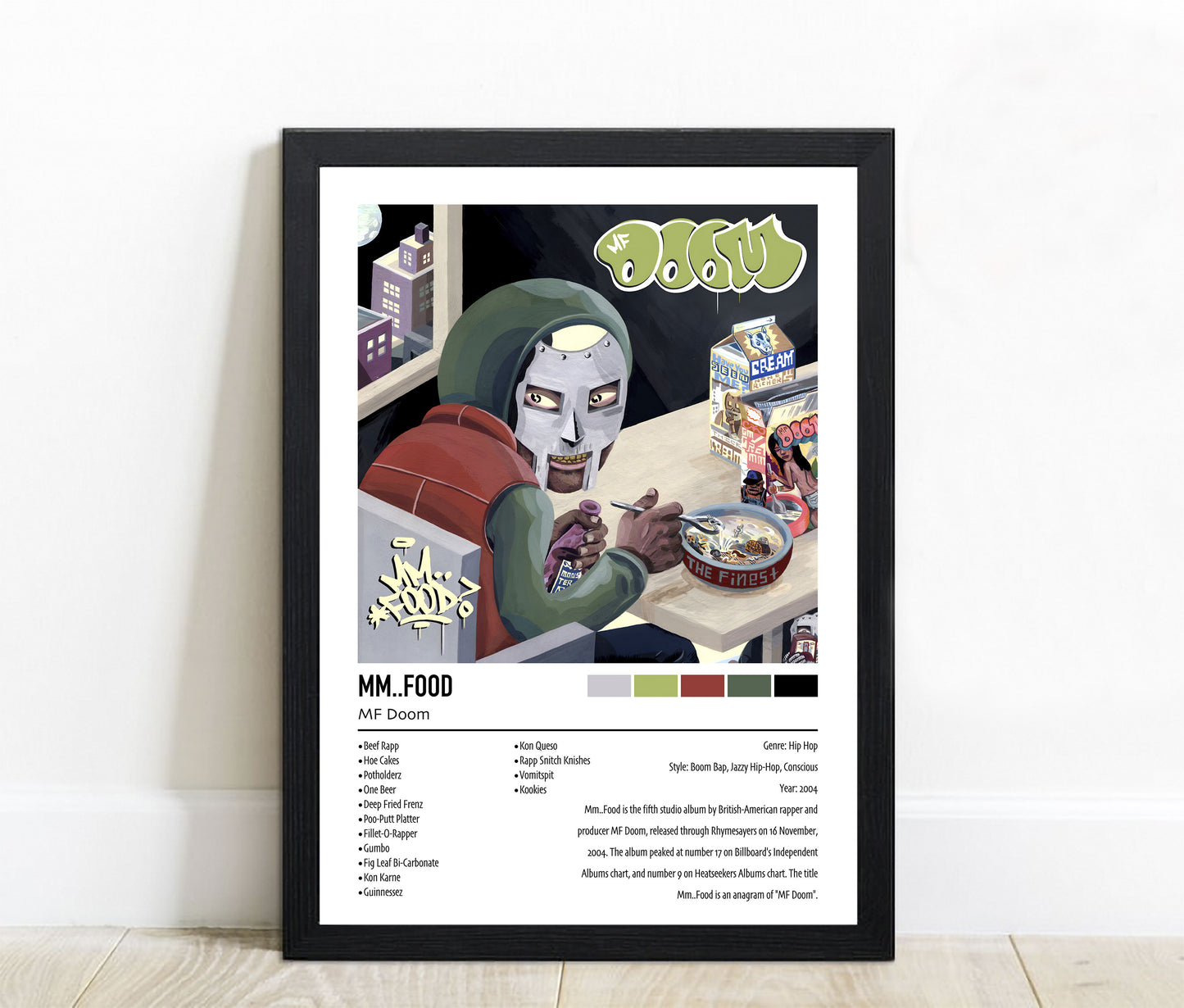 MF Doom | Mm. FOOD | Custom Album Cover Poster Print