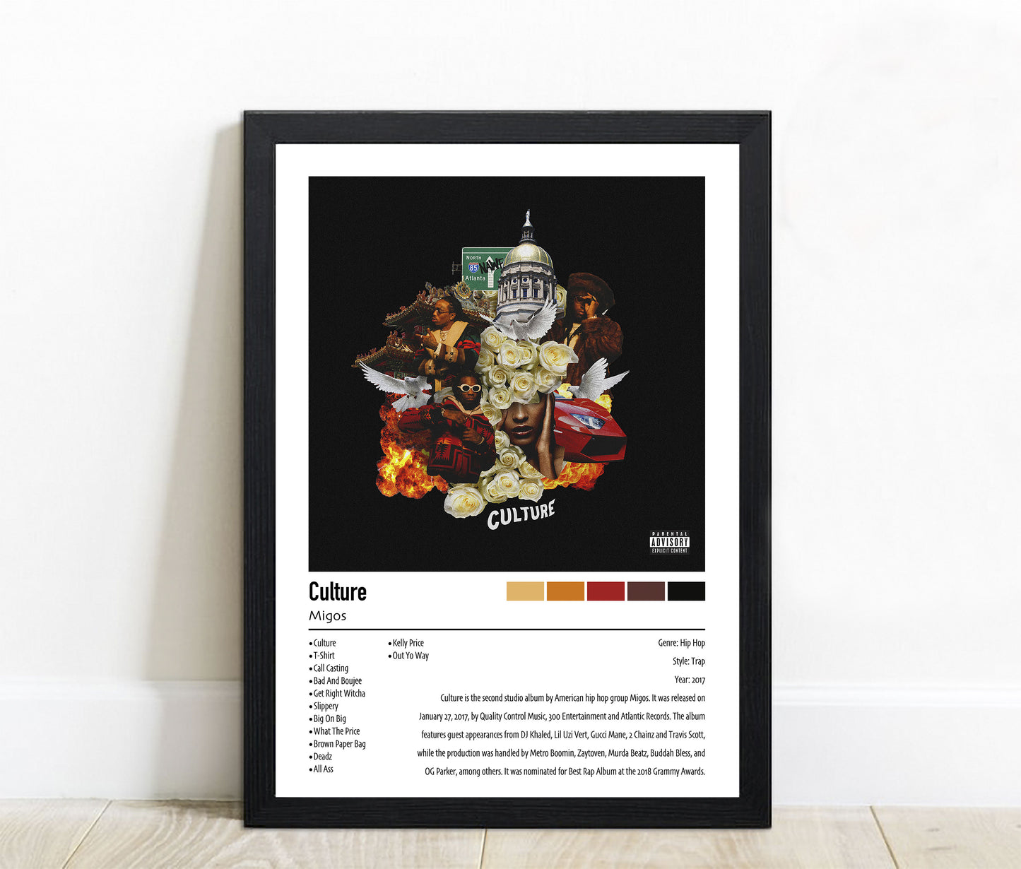 Migos | Culture | Custom Album Cover Poster Print