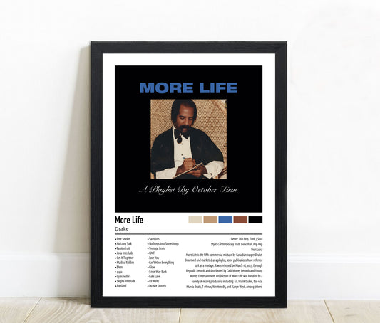 Drake | More Life | Custom Album Cover Poster Print