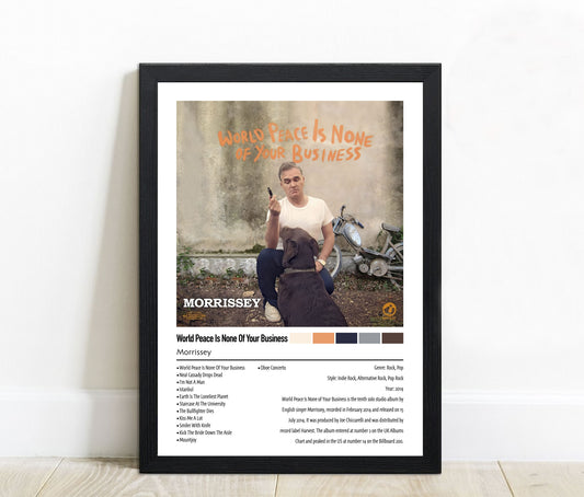 Morrissey | World Peace Is None Of Your Business | Custom Album Cover Poster Print