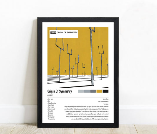 Muse | Origin Of Symmetry | Custom Album Cover Poster Print