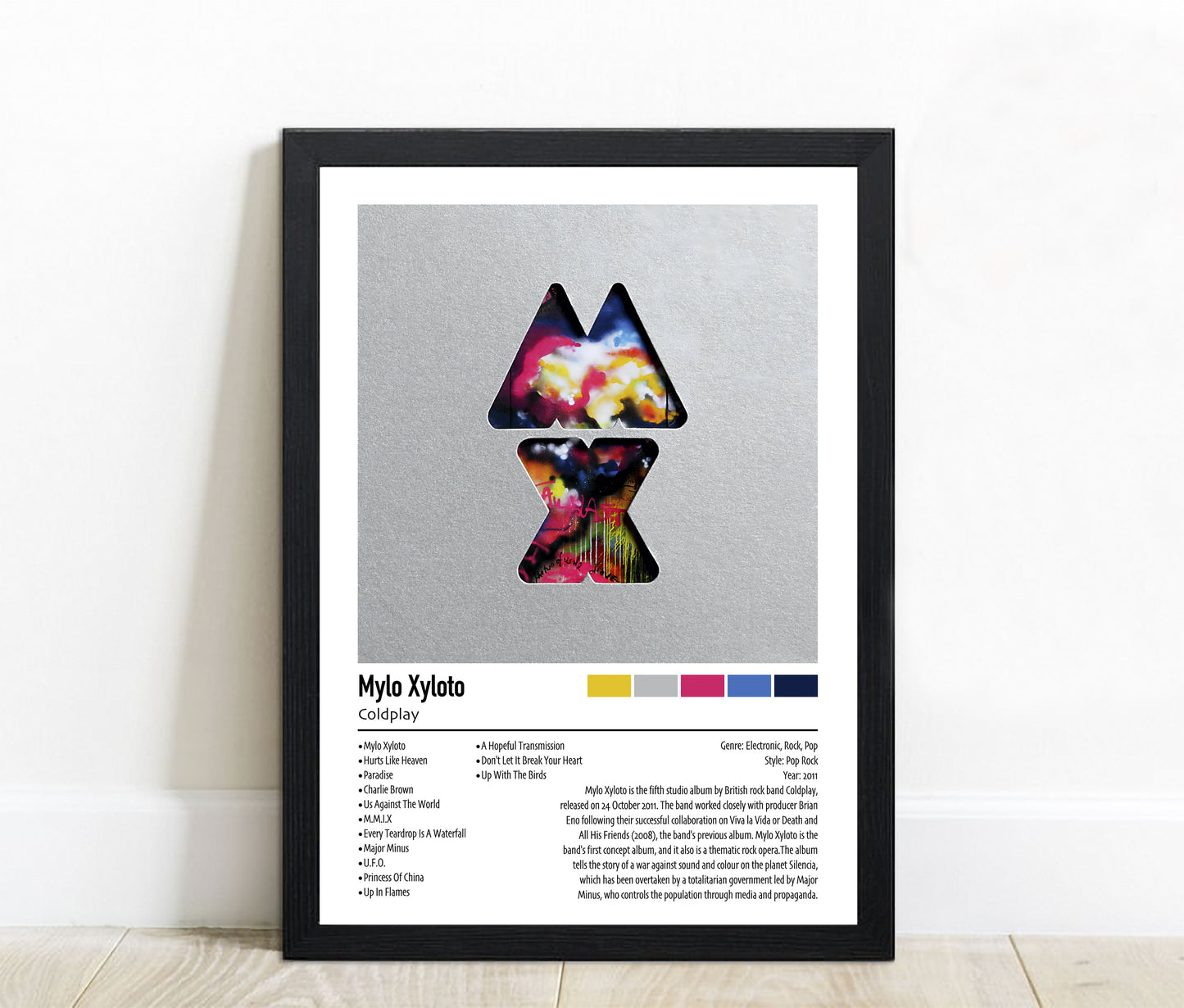 Coldplay | Mylo Xyloto | Custom Album Cover Poster Print