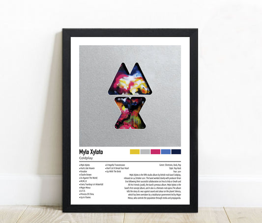 Coldplay | Mylo Xyloto | Custom Album Cover Poster Print