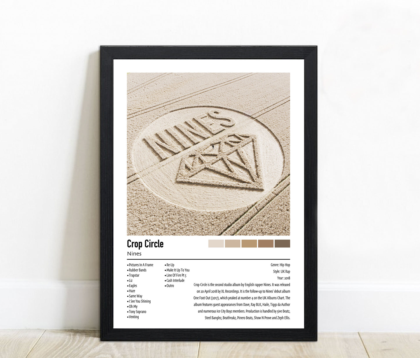 Nines | Crop Circle | Custom Album Cover Poster Print