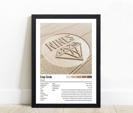 Nines | Crop Circle | Custom Album Cover Poster Print