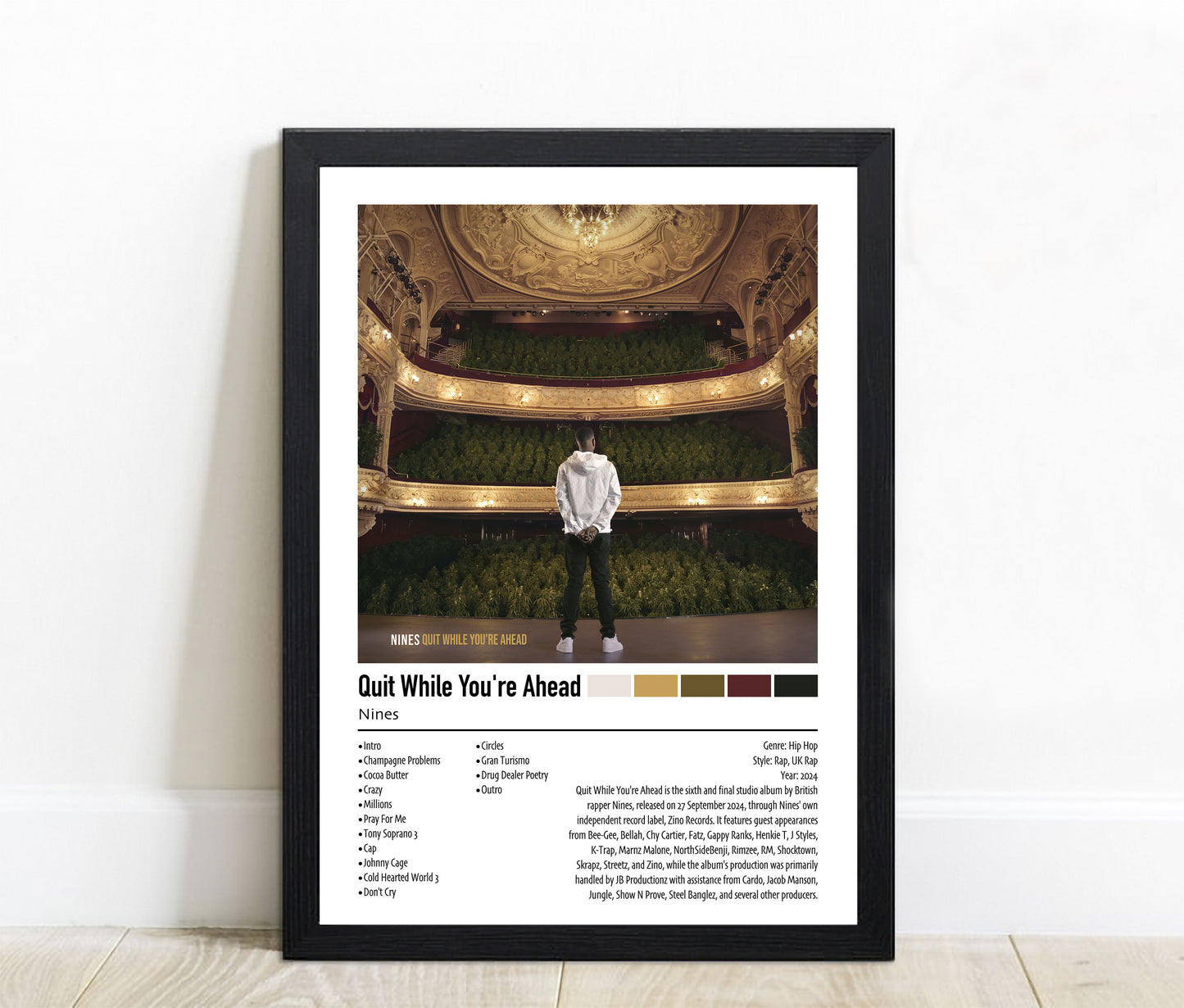 Nines | Quit While You're Ahead | Custom Album Cover Poster Print