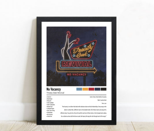 Treaty Oak Revival | No Vacancy | Custom Album Cover Poster Print