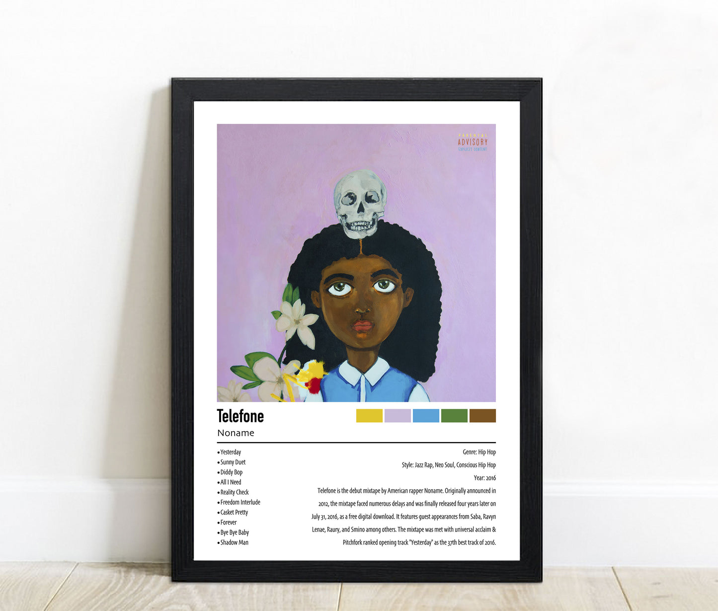 Noname | Telefone | Custom Album Cover Poster Print