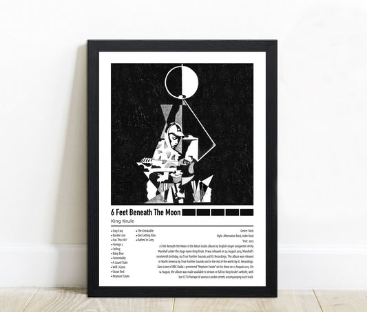 King Krule | 6 Feet Beneath The Moon | Custom Album Cover Poster Print