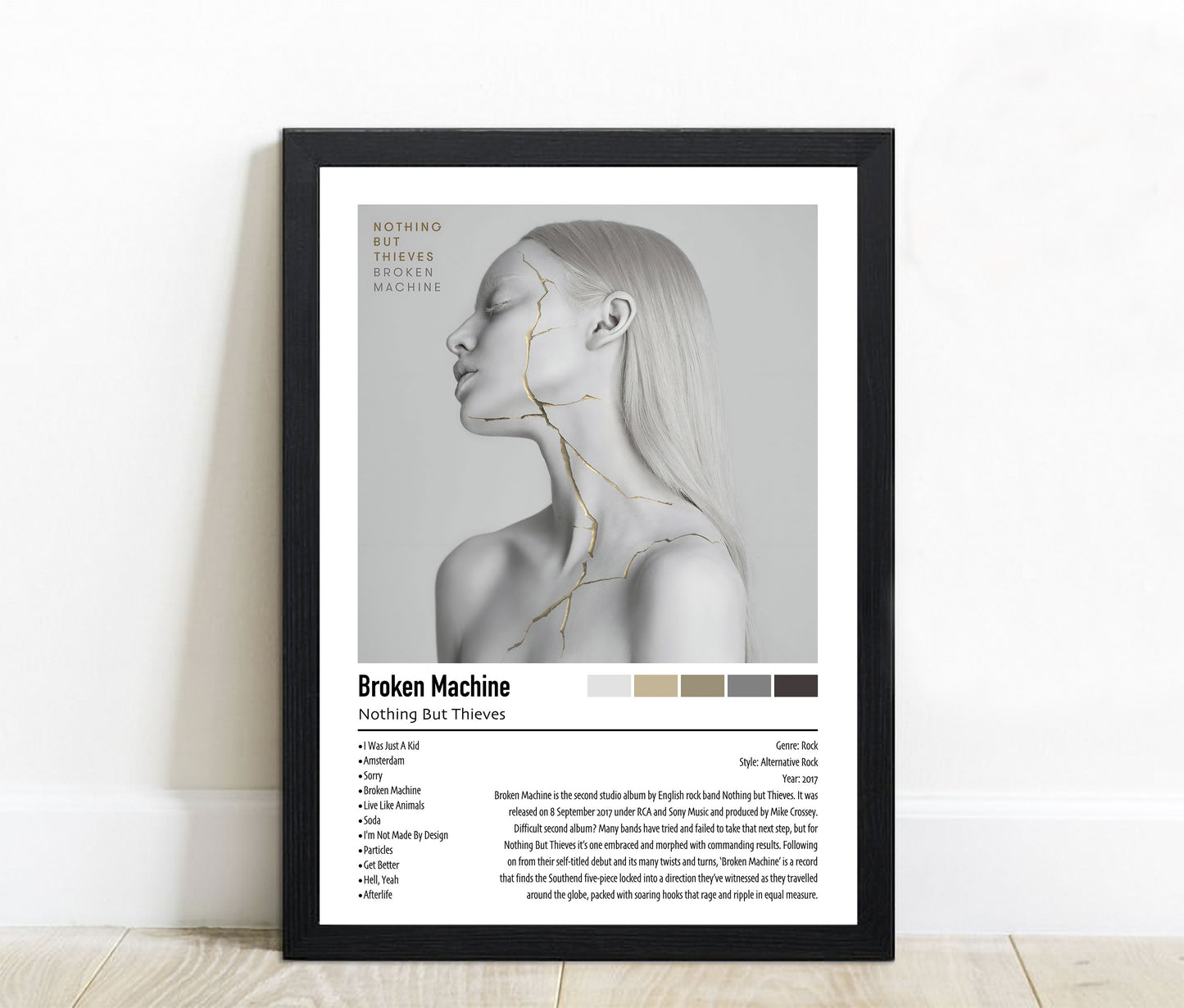 Nothing But Thieves | Broken Machine | Custom Album Cover Poster Print