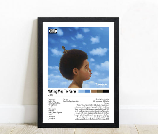 Drake | Nothing Was The Same | Custom Album Cover Poster Print
