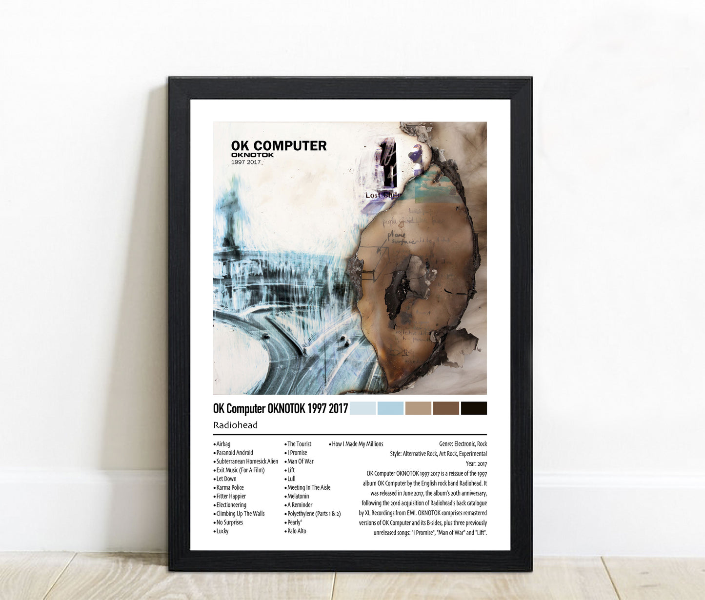 Radiohead | OK Computer OKNOTOK 1997 2017 | Custom Album Cover Poster Print