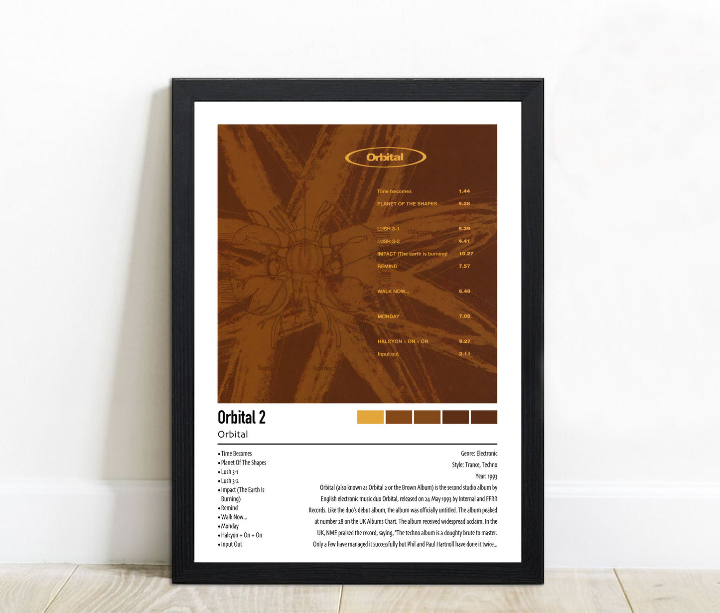 Orbital | Orbital 2 | Custom Album Cover Poster Print