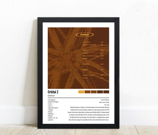 Orbital | Orbital 2 | Custom Album Cover Poster Print