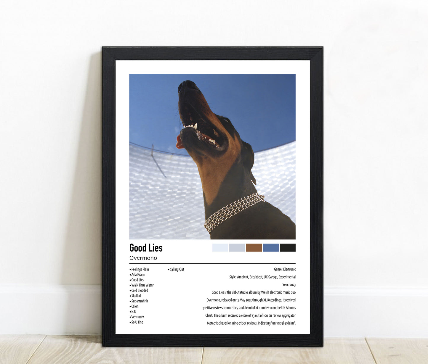 Overmono | Good Lies | Custom Album Cover Poster Print