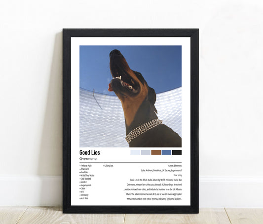 Overmono | Good Lies | Custom Album Cover Poster Print
