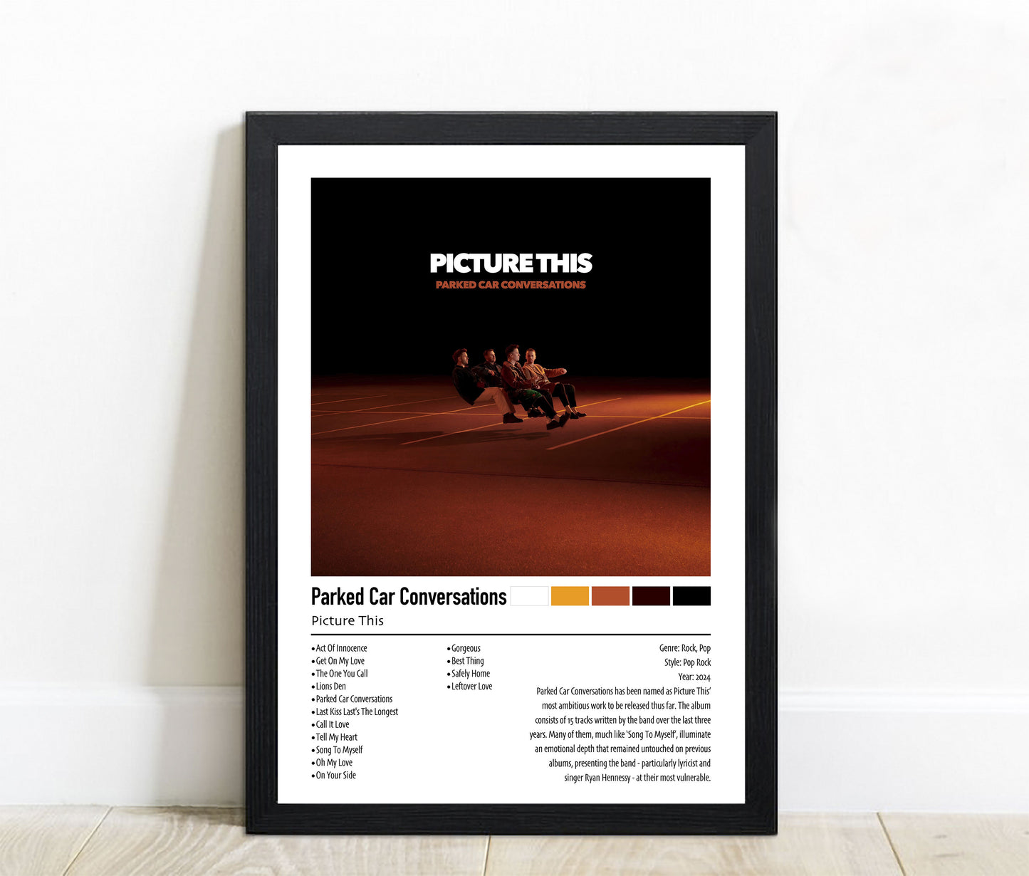 Picture This | Parked Car Conversations | Custom Album Cover Poster Print