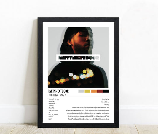 PARTYNEXTDOOR | PARTYNEXTDOOR | Custom Album Cover Poster Print