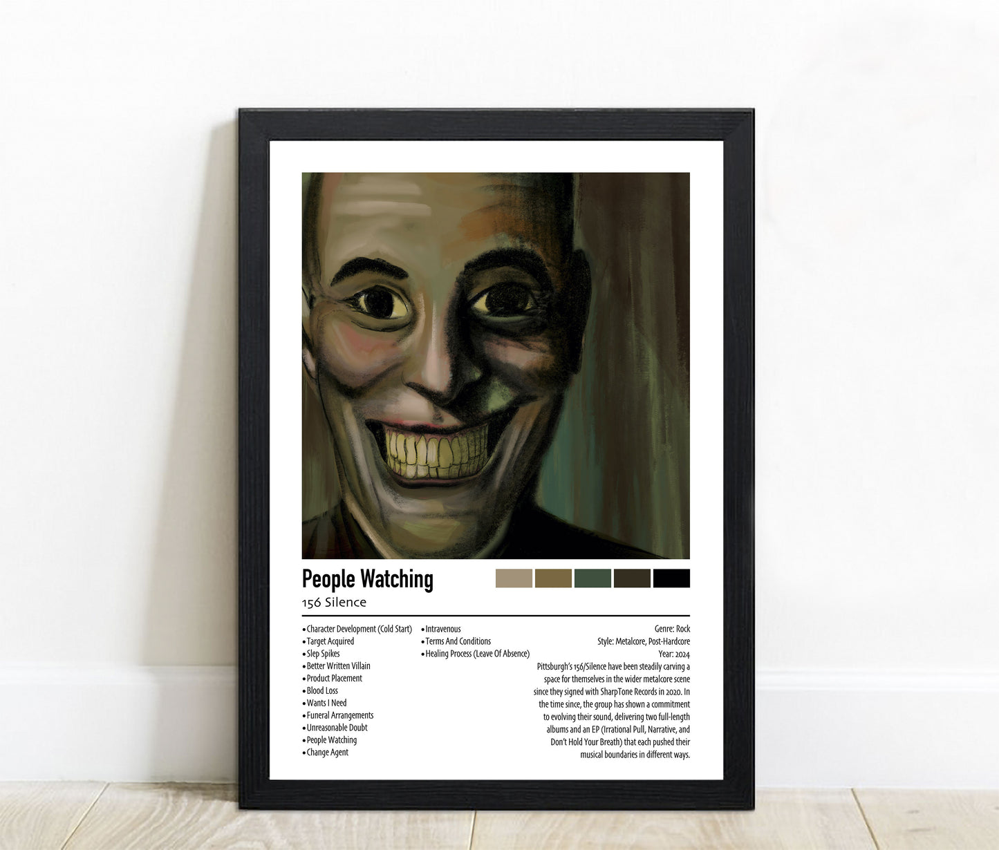 156 Silence | People Watching | Custom Album Cover Poster Print