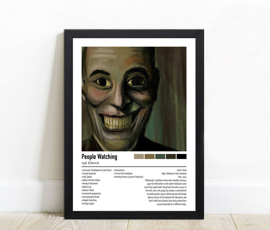 156 Silence | People Watching | Custom Album Cover Poster Print