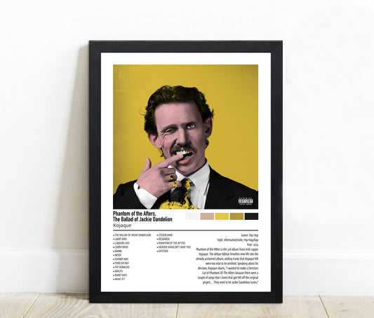 Kojaque | Phantom of the Afters. The Ballad of Jackie Dandelion | Custom Album Cover Poster Print