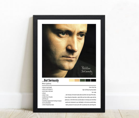 Phil Collins | ...But Seriously | Custom Album Cover Poster Print