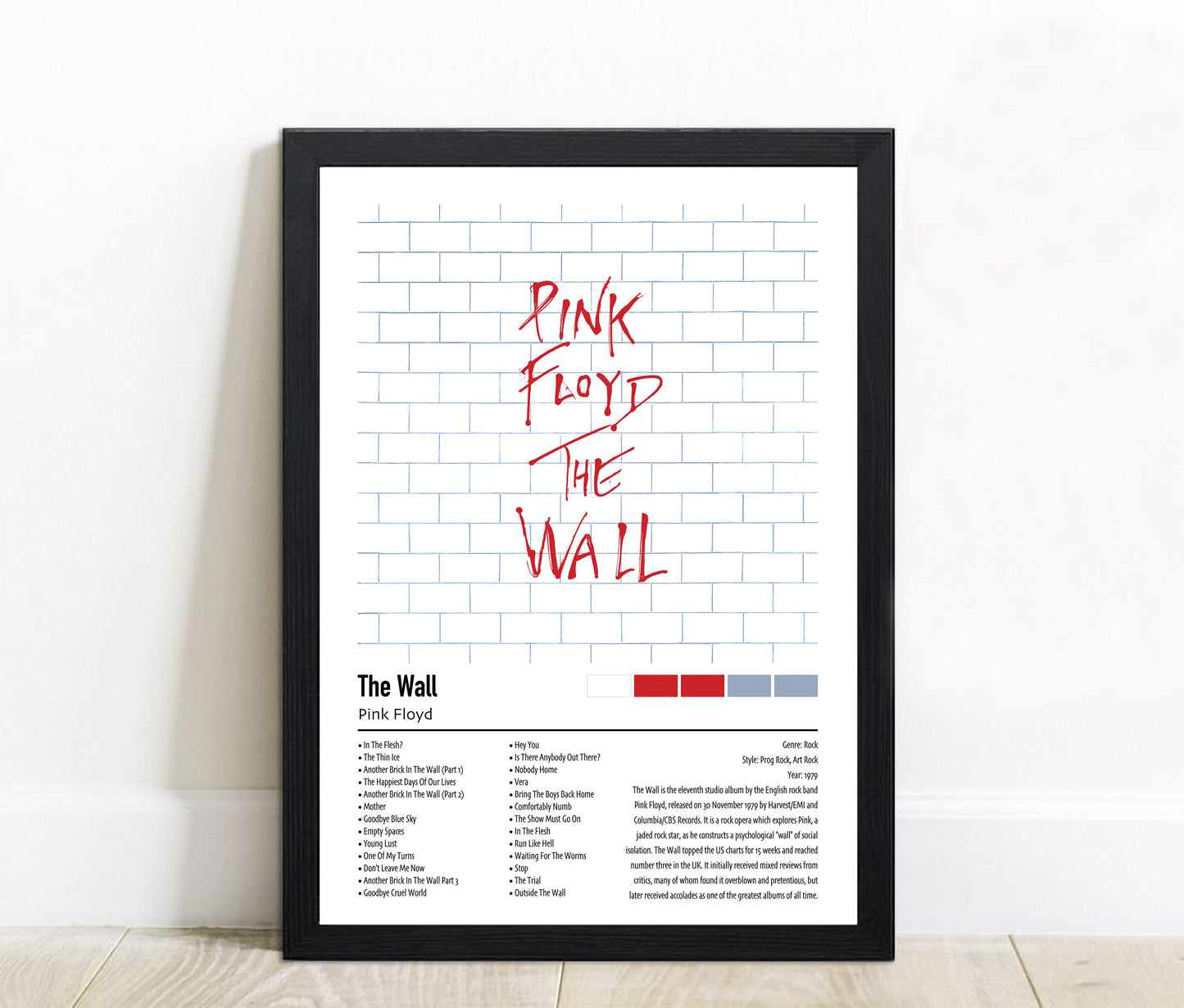 Pink Floyd | The Wall | Custom Album Cover Poster Print