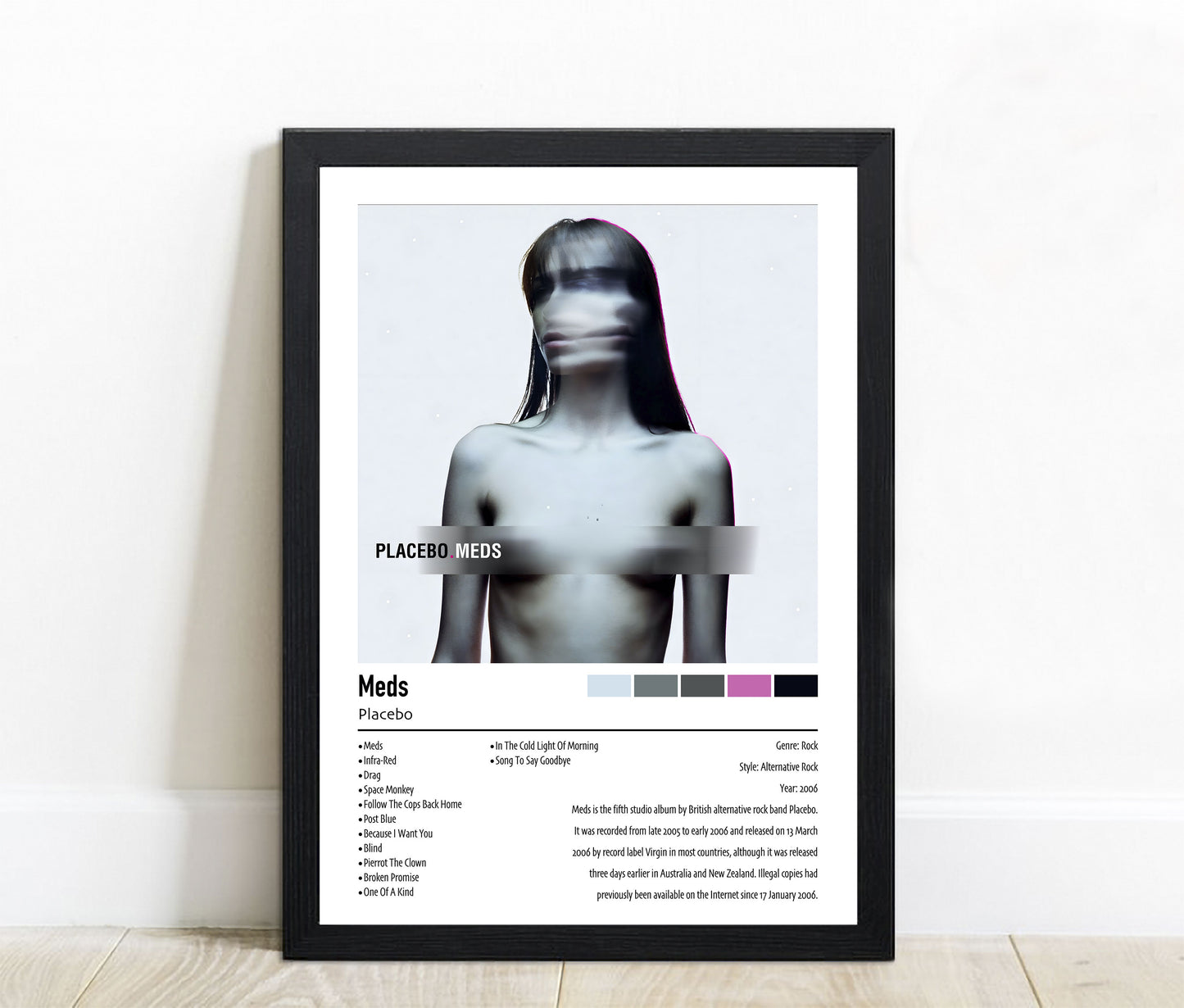 Placebo | Meds | Custom Album Cover Poster Print
