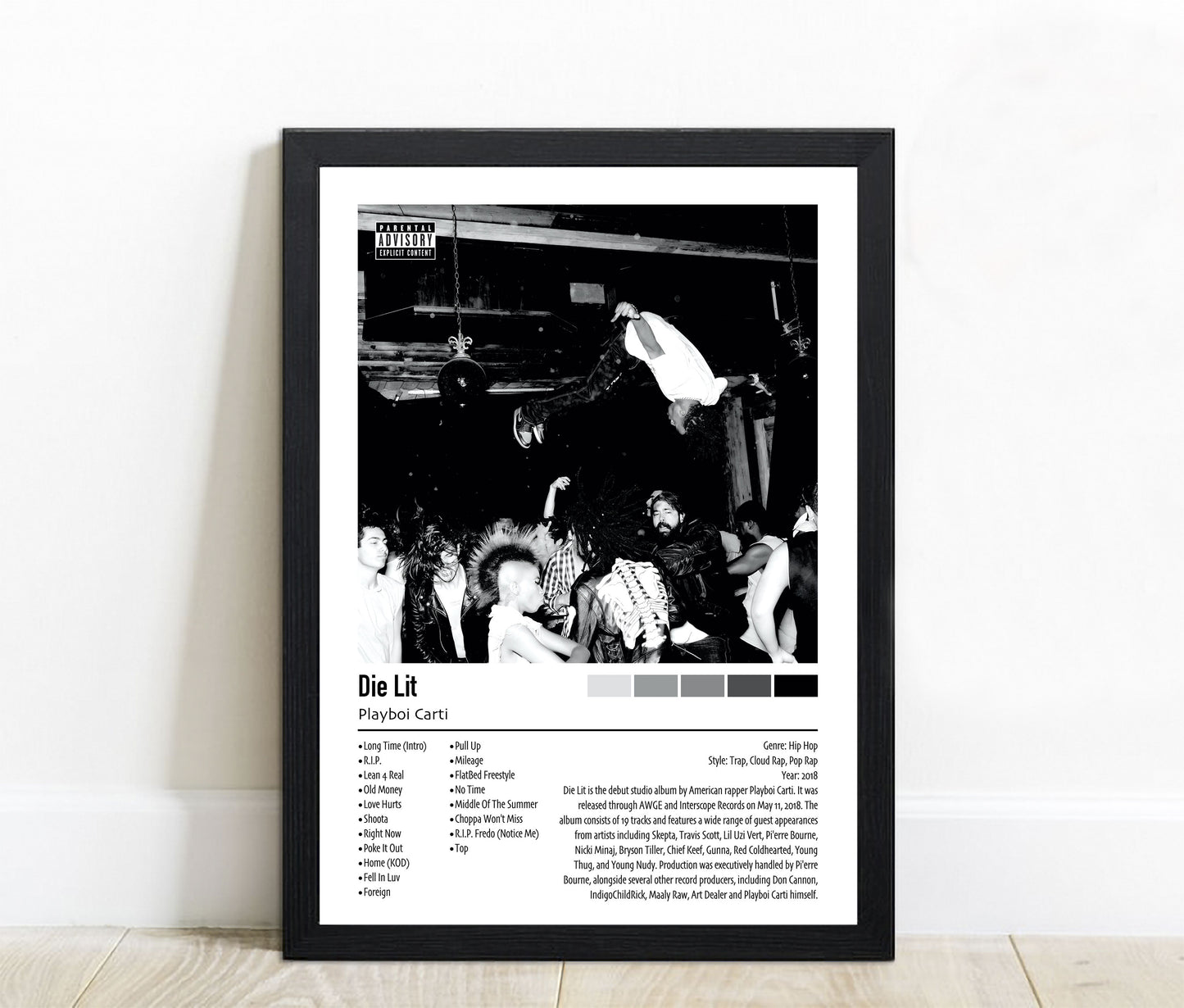 Playboi Carti | Die Lit | Custom Album Cover Poster Print