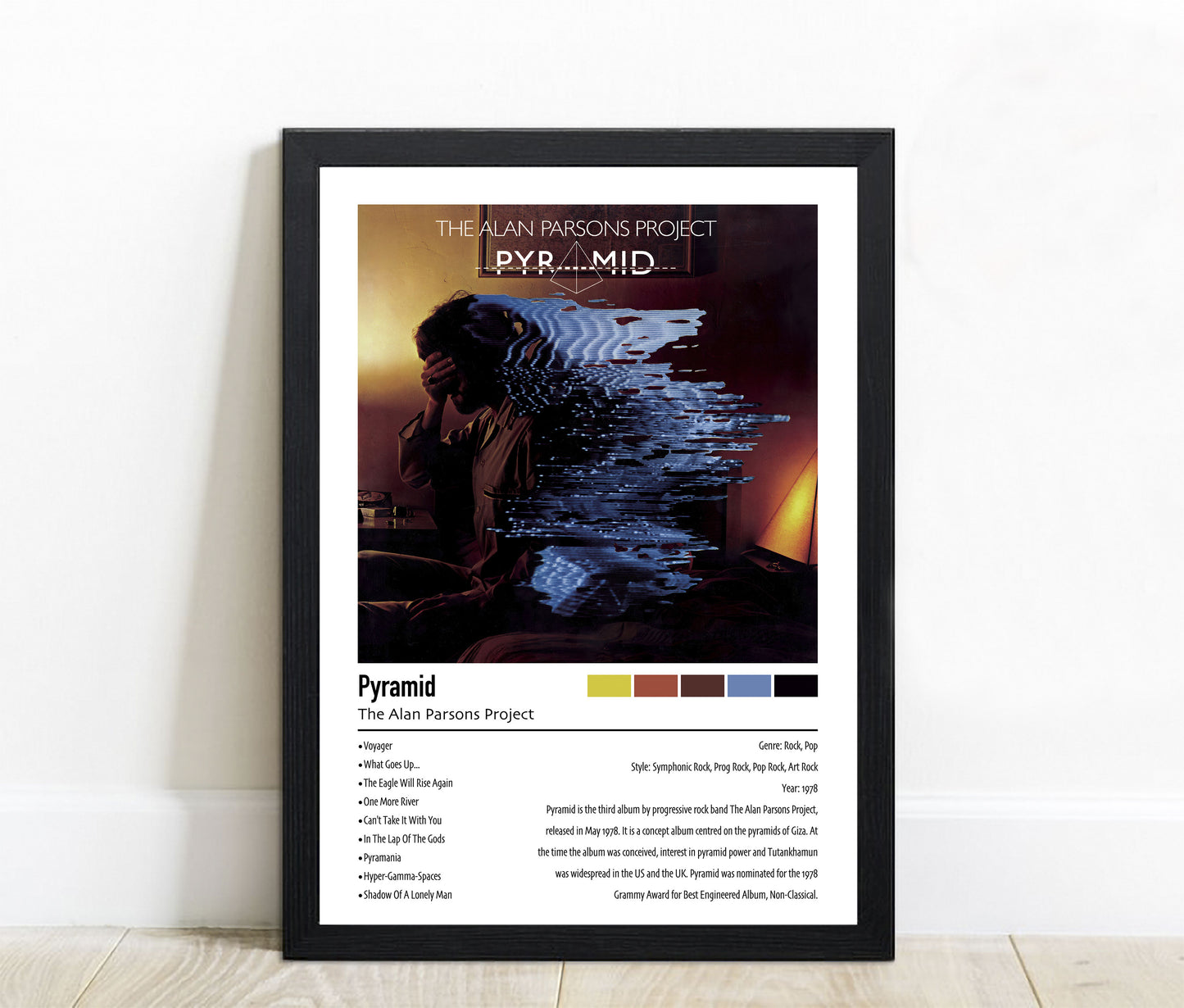 The Alan Parsons Project | Pyramid | Custom Album Cover Poster Print