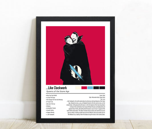 Queens of the Stone Age | ...Like Clockwork | Custom Album Cover Poster Print