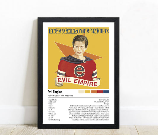 Rage Against The Machine | Evil Empire | Custom Album Cover Poster Print