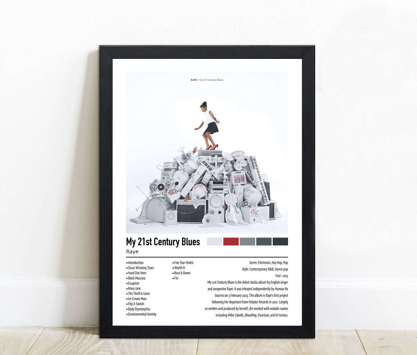 Raye | My 21st Century Blues | Custom Album Cover Poster Print