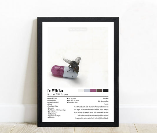 Red Hot Chili Peppers | I'm With You | Custom Album Cover Poster Print