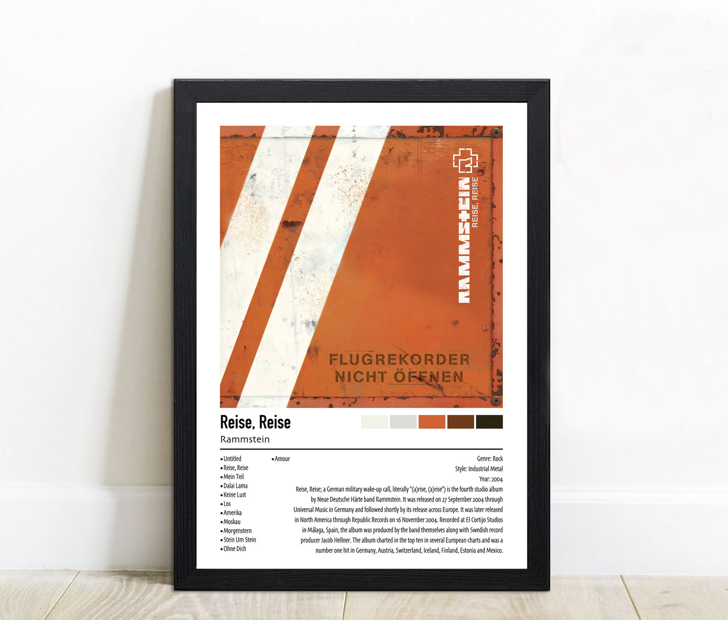Rammstein | Reise, Reise | Custom Album Cover Poster Print