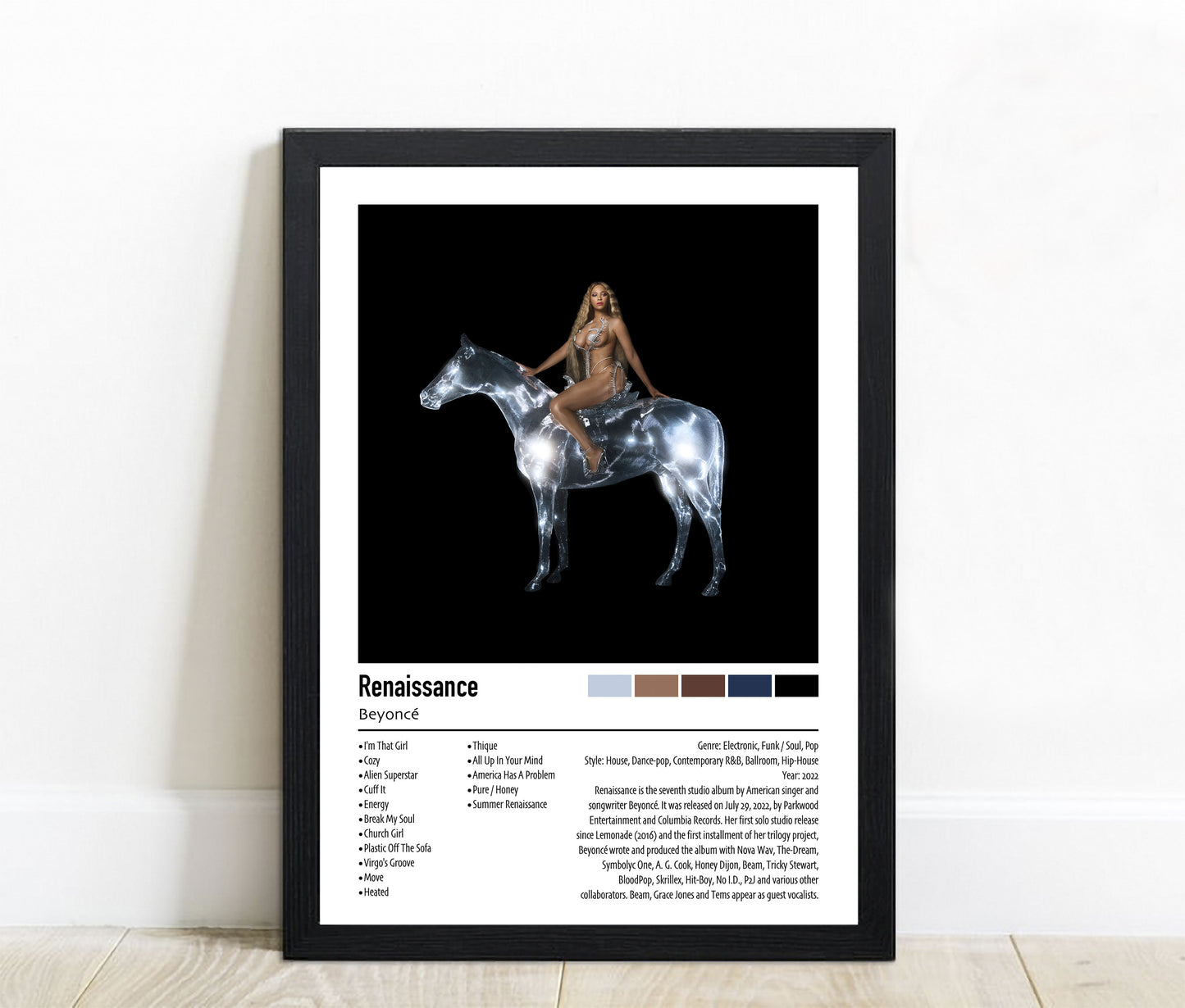 Beyoncé | Renaissance | Custom Album Cover Poster Print